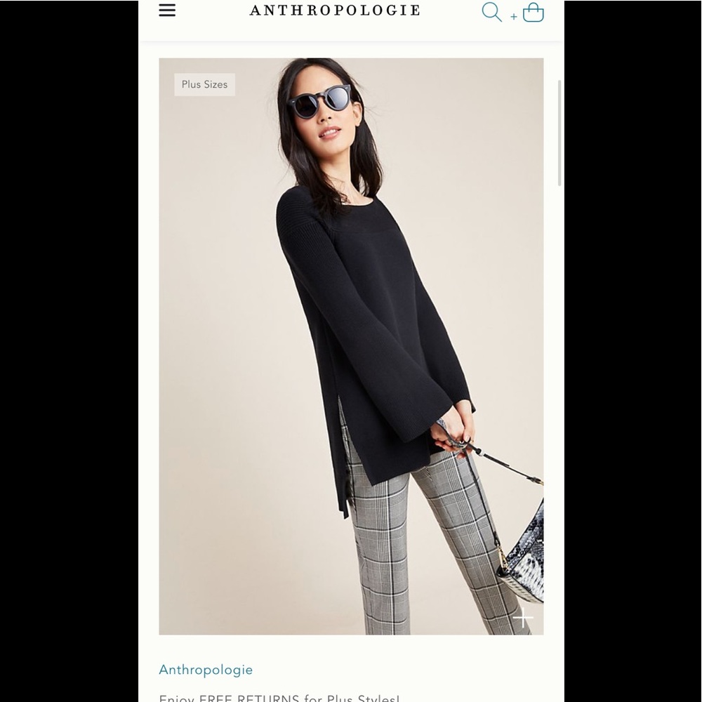 New with Tags Anthropologie Black sweater!